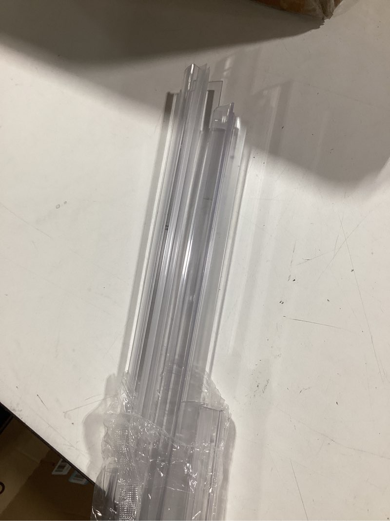 Condition photo showing Good Condition for yecaye 3 pack 3/8" x 39" shower door bottom seal,shower door sweep,frameless glass seal strip,stop leaks and create a water barrier, water guard 10mm bottom-3/8"x39"