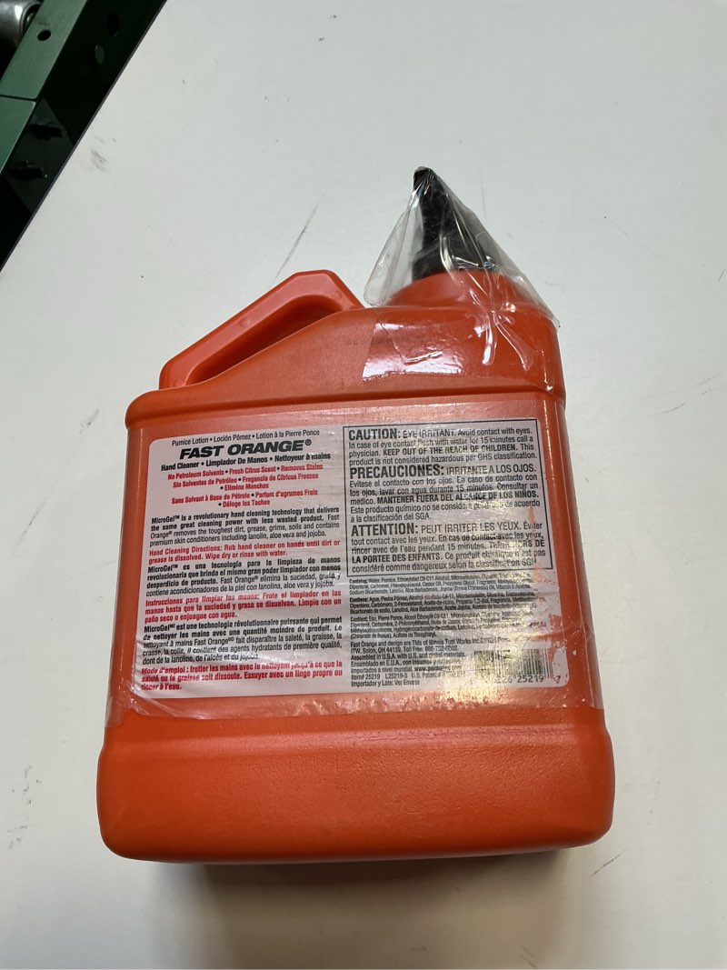 Permatex 25218 Fast Orange Hand Cleaner with Pumice, 1 Gallon
