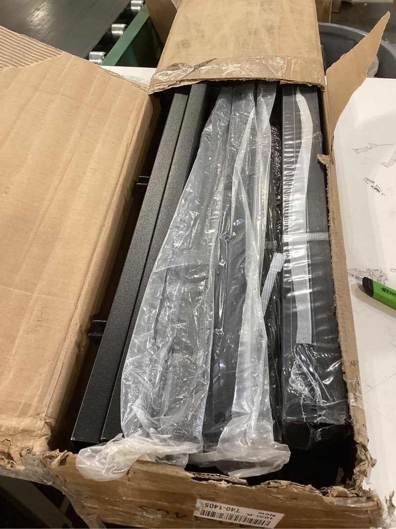 Condition photo showing Good Condition for emoda 14 inch king bed frame no box spring needed, heavy duty metal platform with steal slats, noise free, easy assembly, black