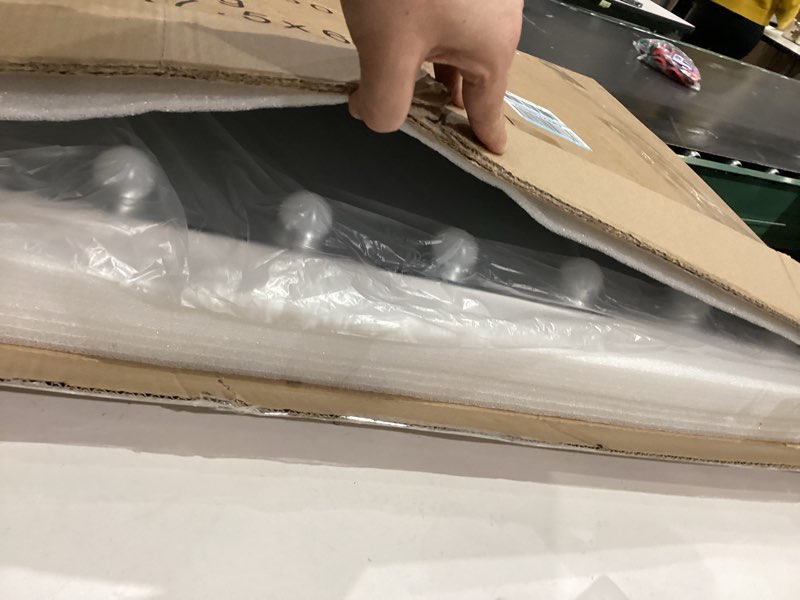 Condition photo showing Good Condition for 32"x24" Hollywood Vanity Mirror with Lights, 18 Dimmable LED Bulbs, 3 Color Modes, 10X Magnification, USB Charging Port, Tabletop or Wall-Mounted White 32"x24"