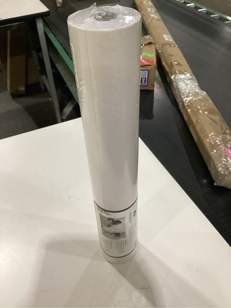 Condition photo showing New/Like New for Dimoon 590''x17.7'' White Peel and Stick Wallpaper Contact Paper Modern Self Adhesive Wall Paper Removable Renter Friendly Textured Solid Color Shelf Cabinet Vinyl Roll (590''x17.7'',Off-White) 17.7''x590'' Off-White