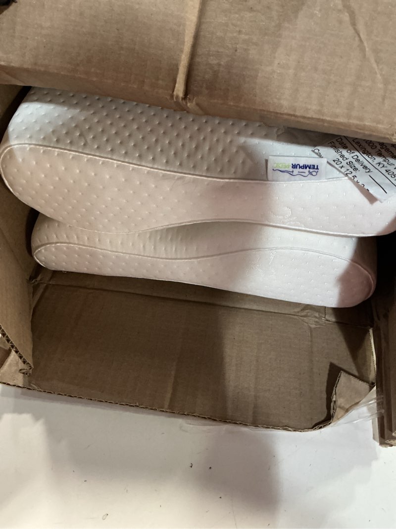Condition photo showing Good Condition for tempur-pedic, standard tempur-neck pillow, high profile-2-pack, white 2 count high profile 2
