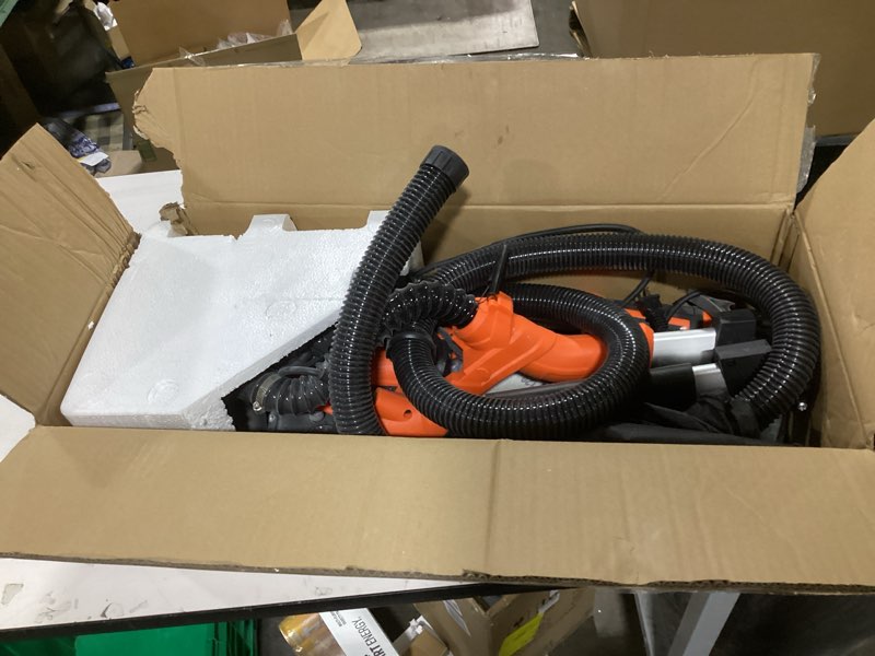 Condition photo showing Good Condition for Drywall Sander, 1000W Popcorn Ceiling Removal Tool, Automatic Drywall Sander with Vacuum Dust Collection, LED Light, 6 Variable Speed 800-2200RPM, Foldable & Extendable Handle,15Pcs Sanding Discs