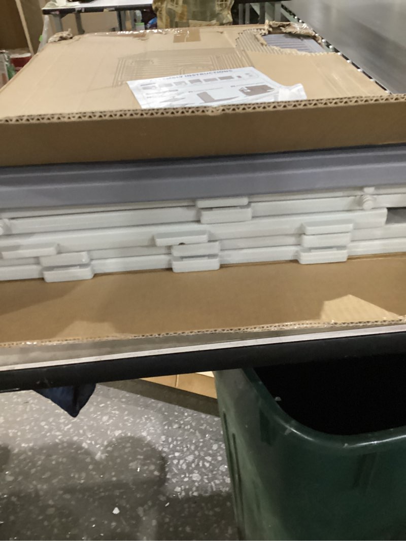 Condition photo showing New/Like New for Plastic Insulated Outdoor Cat House Weatherproof for Feral Cat, Elevated Cat Shelter with Escape Door, Easy Assemble, Expansive Interior? Grey 27.0" L x 25.0" W x 21.0" H Grey 27.0"L x 25.0"W x 21.0"H