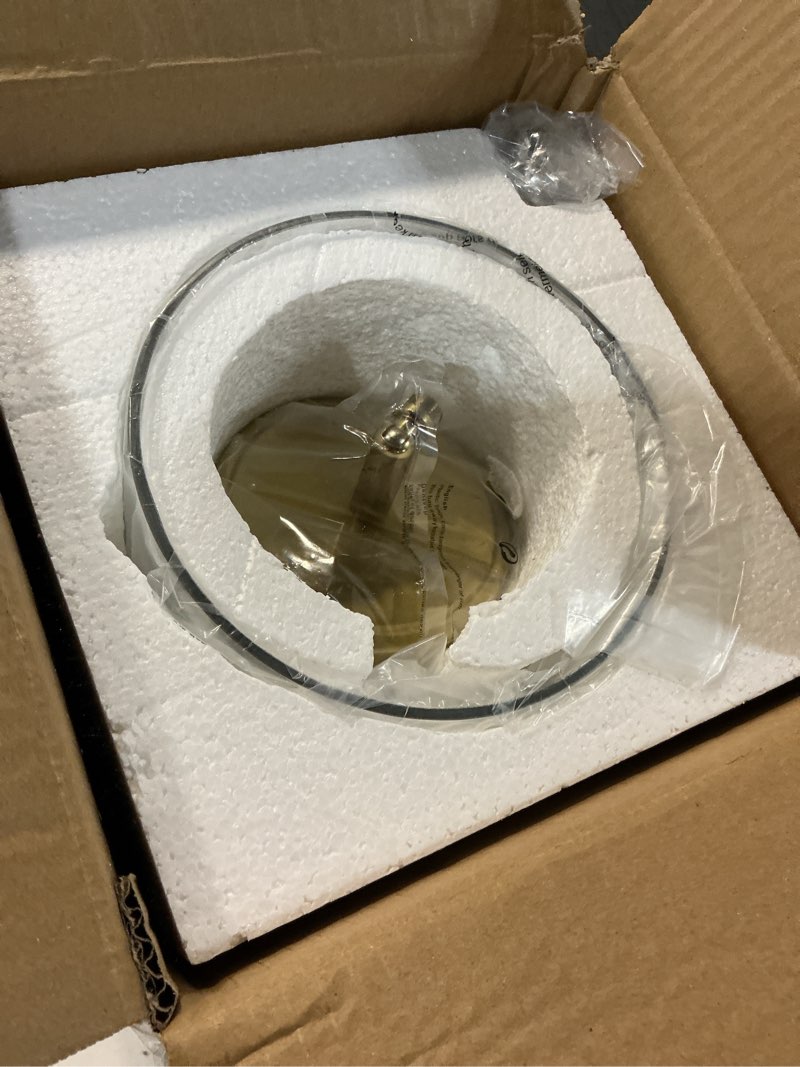 Condition photo showing Good Condition for wilon pendant light fixtures,glass pendant lighting for modern kitchen island adjustable hanging ceiling light 7" hammered glass shade pendant lights for dining room kitchen sink, gold metal finish gold 1-light-large