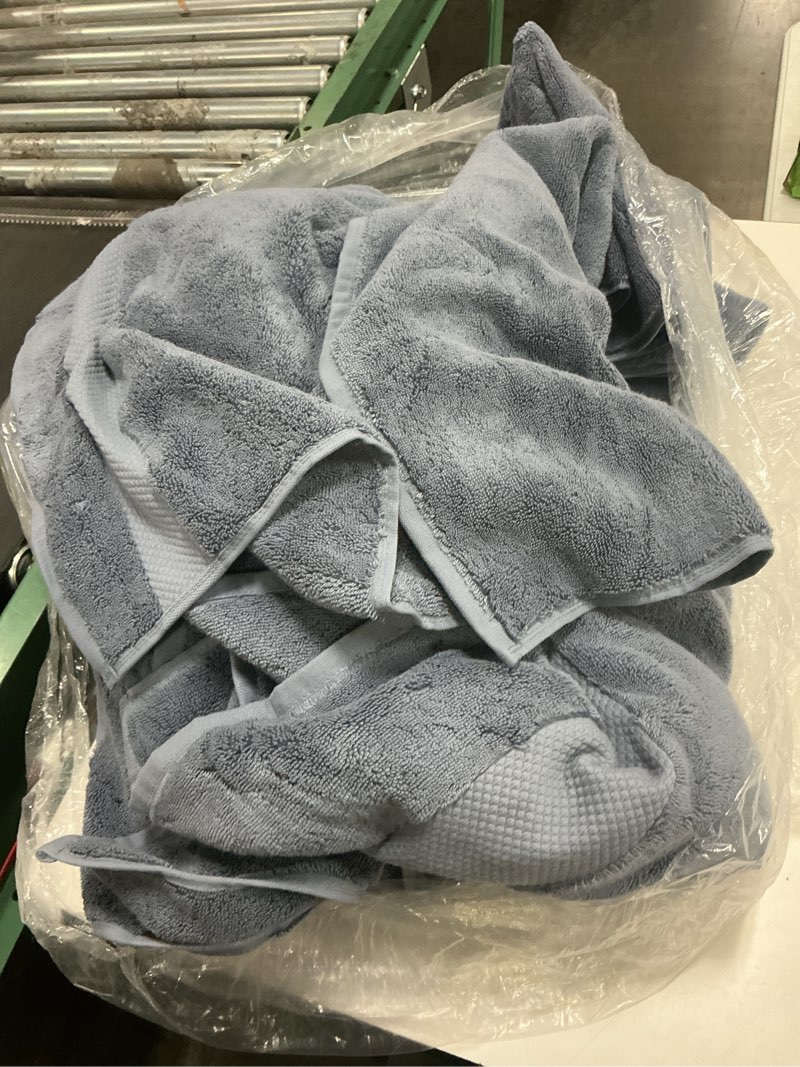 Condition photo showing As Is for quince turkish ultra plush bath sheet bundle mineral 