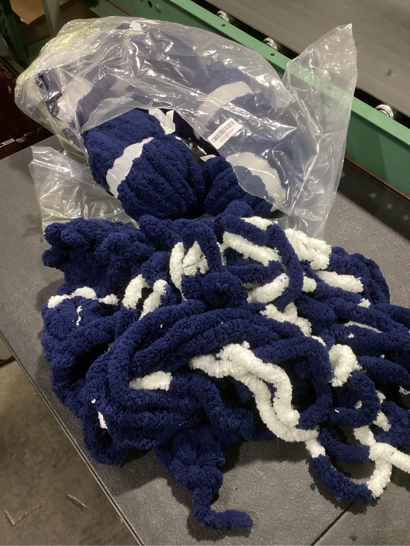 Condition photo showing As Is for Cozyful Chunky Yarn for Hand Knitting - #10 Chunky Chenille Yarn, Jumbo Big Thick Chunky Yarns for C