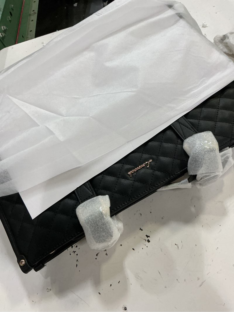 Condition photo showing Good Condition for lovevook lunch tote bag for women, 15.6 inch laptop bag with insulated lunch compartment, quilted large capacity computer handbag with purse for business, work, nurse, office, collage, casual, black black 15.6 inch