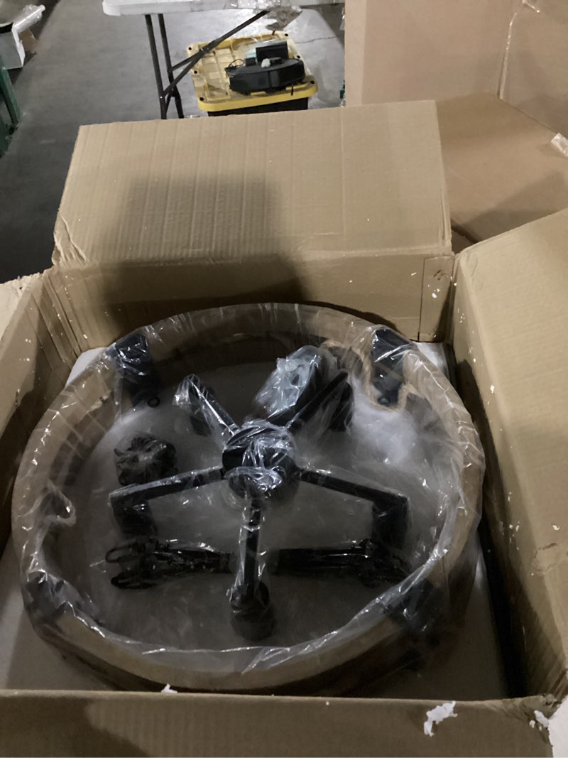 Condition photo showing Good Condition for farmhouse chandeliers for dining room, 19.7” rustic chandelier, round hanging light,5-light chandelier, wood chandelier modern chandelierr for kitchen living room foyer entryway 5-light-19.7 inch-wood