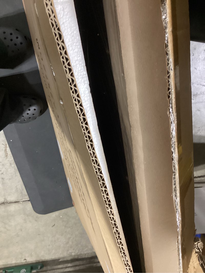Condition photo showing Good Condition for cogood farmhouse barn door mirror - 26" x 17" rustic wood framed wall mirror for bathroom, living room, entryway wall decorative (white) white 26"l x 17"w