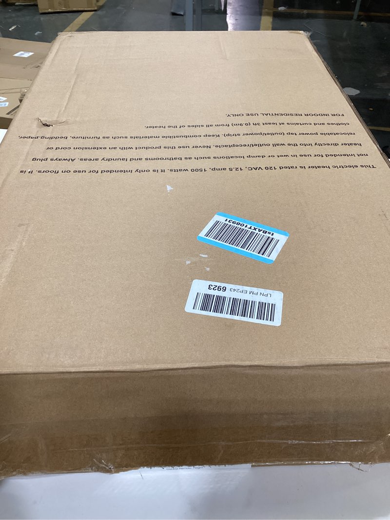 Condition photo showing Good Condition for Amazon Basics Oil Space Heater with Remote Control, Portable Radiator Heater with 7 Oil-Filled Fins Indoor Uses, 3 Heat Settings, Thermostat, Tip-Over Protection, ETL Safety Certificate, 1500W, Black Digital & Remote Control