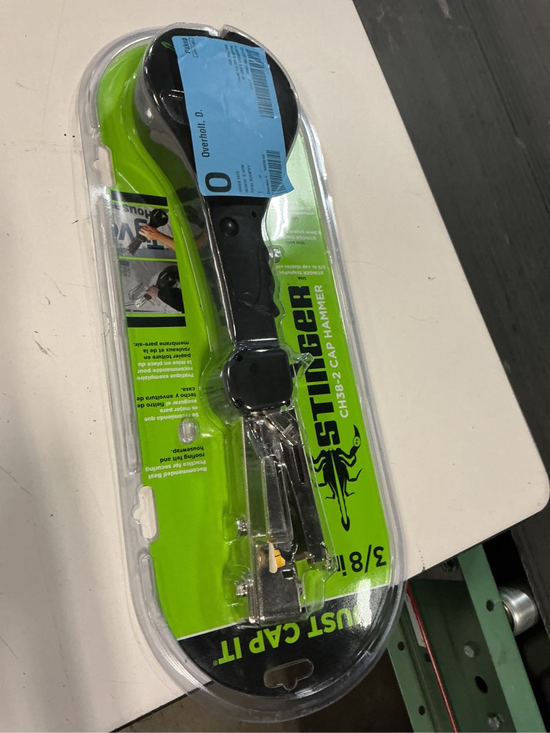 Condition photo showing Good Condition for stinger ch38-2 cap stapler, medium, hammer tacker