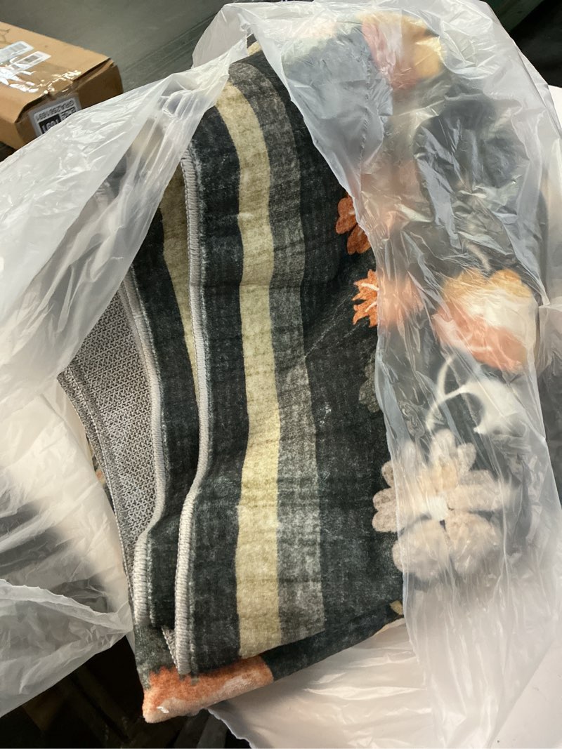 Condition photo showing As Is for World Rug Gallery Floral Garden Area Rug