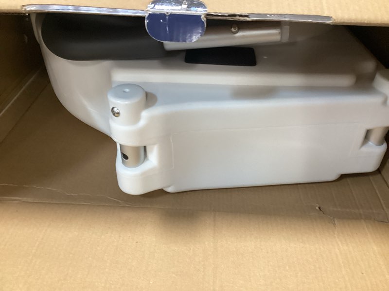 Condition photo showing As Is for Drive Medical RTL12027RA 2-in-1 Raised Toilet Seat with Removable Padded Arms, Standard Seat