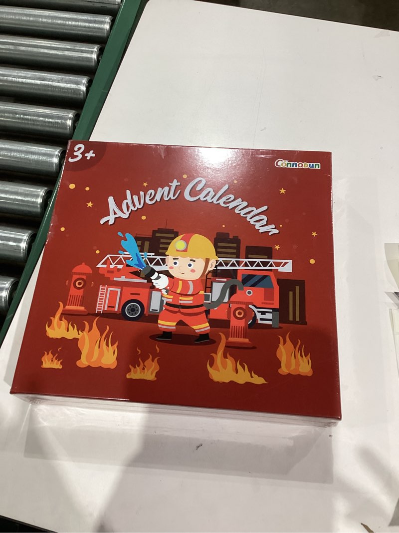 Condition photo showing New/Like New for Fireman Role Play Set for Kids, Commodum Pretend Fire Fighter Toys, Christmas Advent Calendar - 24 Days Advent Calendar Countdown Gifts for Toddlers Boys Girls, Xmas Surprise Holiday Gifts Ages 3+