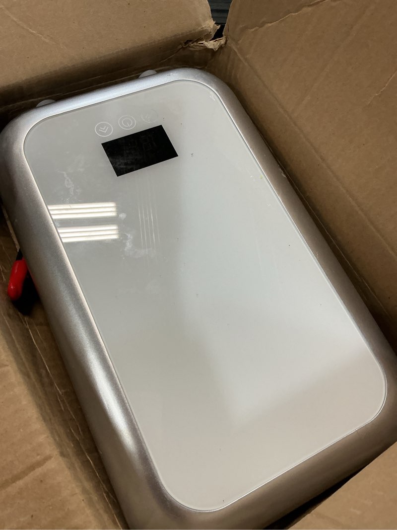 Condition photo showing As Is for tankless water heater electric 9000w instant hot water heater under sink, point of use water heaters with digital display for kitchen bathroom 9kw