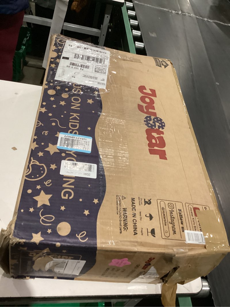 Condition photo showing As Is for JOYSTAR Girls Bike for 2-12 Years Old Toddlers and Kids, 12" 14" 16" 18“ 20" Retro Style Kids Bike with Training Wheels, 18 20 Inch Children Bicycle with Kickstand Light Pink 12 Inch With Training Wheels