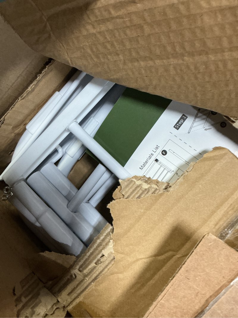 Condition photo showing Good Condition for Foldable Clothes Drying Rack, Portable Drying Rack for Clothes, Laundry Racks for Drying Clothes, Space Saving Indoor Outdoor Collapsible Drying Rack for Patio, Balcony, Bedroom, White