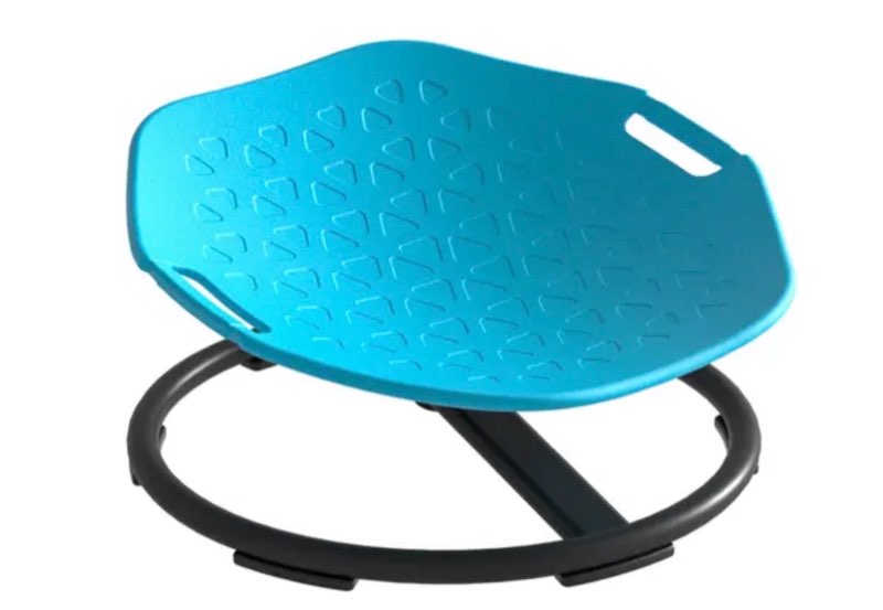 Bule Cat Paw Spinning Chair