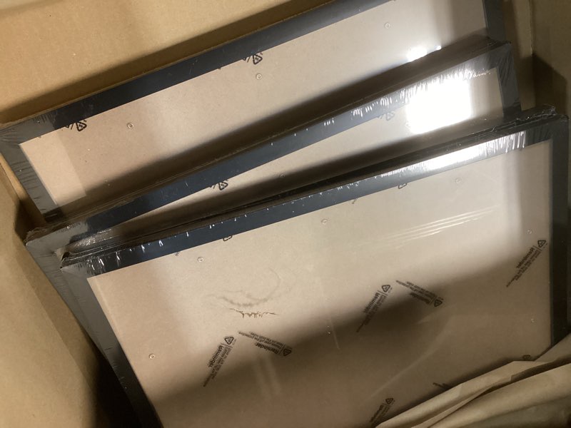 Condition photo showing Good Condition for 6 sets 17x22 picture frame, frames for 17 x 22 canvas collage photo poster certificate wall gallery, high transparent horizontal vertical black 17 by 22 inches black 17x22