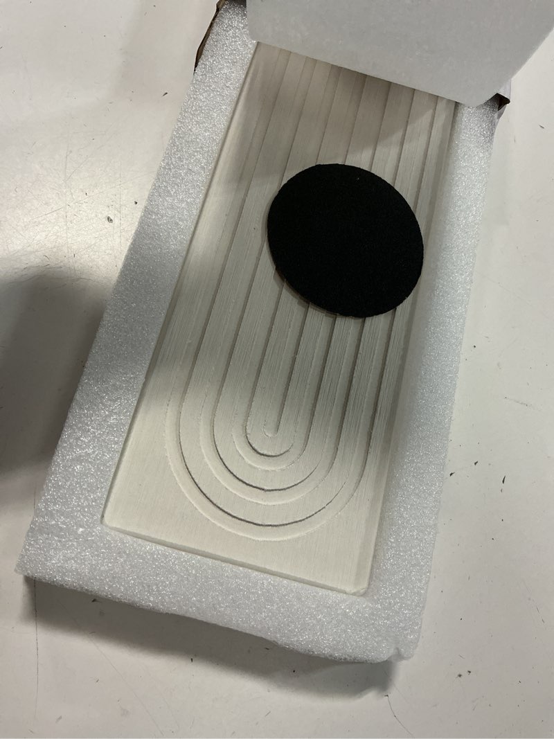 Condition photo showing Good Condition for stone faucet mat for kitchen sink, 23.6" diatomite quick drying stone mat for kitchen sink, stone sink splash guard for bathroom counter (white) 23.6" x 3.9"