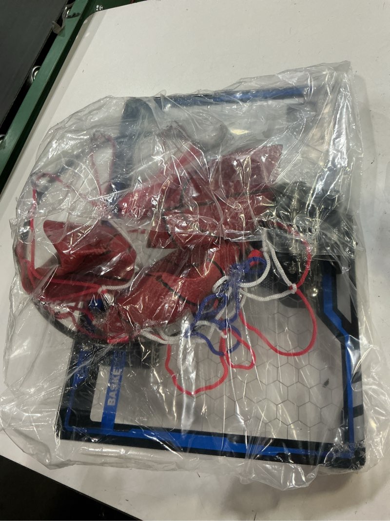 Condition photo showing Good Condition for hoperock indoor mini basketball hoop for kids, basketball hoops over the door with led lighting, mini hoop with scoreboard & 3 balls, basketball toys gifts for 5 6 7 8 9 10 11 12 year old boys girls led basketball hoop & scoreboard