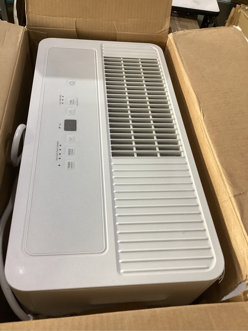 Condition photo showing Good Condition for Euhomy 4500 Sq.Ft Energy Star Dehumidifier for Basement with Drain Hose,50 Pint to 110 Pint Large Dehumidifier with 1.59 Gallon Water Tank and Auto Shut-off and 4 Operation Modes for Home 50Pints