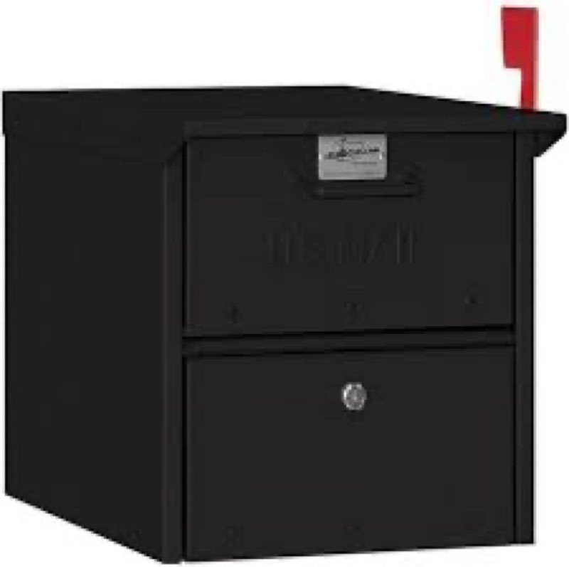 Salsbury Industries 4325BLK Roadside Mailbox, Black (Renewed)