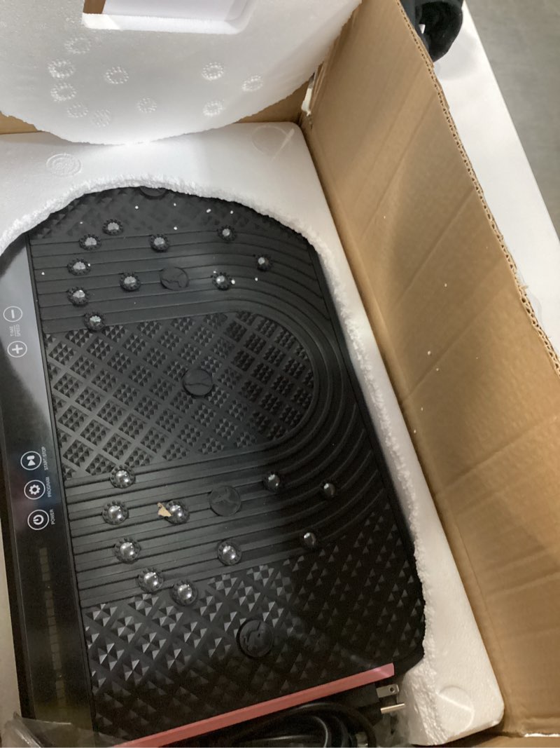 Condition photo showing New/Like New for AXV Vibration Plate Fitness Platform Exercise Machine Vibrating Shaking Full Body Shaker Workout Vibrate Stand Shake Board Sport Gym for Weight Loss Fat Burner for Women Men SLIM-BLACKPINK