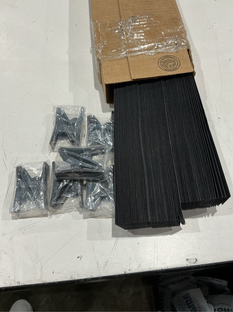 Condition photo showing Good Condition for redi shade no tools original blackout pleated paper shade black, 36" w x 72" l, 6 pack 36"w x 72"h