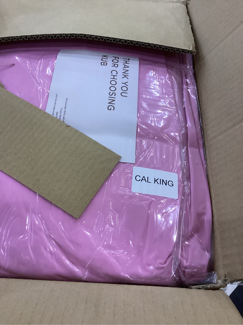 Condition photo showing New/Like New for KUB Mattress Topper&Cooling Mattress Protector Bed Fitted Sheet Set, Deep Pocket&4 Elastic Bands, Triple Anti-Slip, Back Pain Relief, Breathable Soft 2 inch Mattress Pad Cover (Pink, Twin) Pink Twin