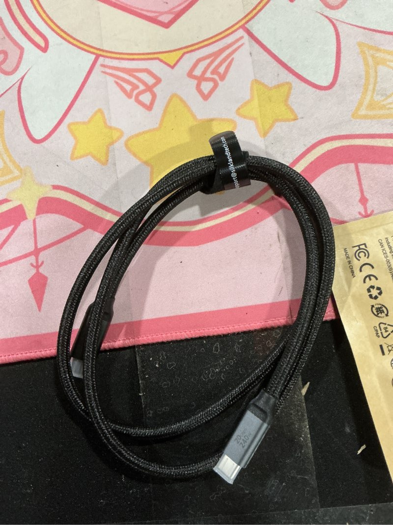 Condition photo showing As Is for Silkland USB C Monitor Display Cable 3.3FT 4K@144Hz/60Hz, 8K USB C 3.2 Gen 2x2 Video Cable, 20Gbps Data Transfer, 240W PD Charging, Type C Compatible for iPhone 17, MacBook, CarPlay, Portable Monitor 3.3 Feet