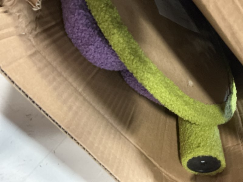 Condition photo showing As Is for flower cat trees, flowers scratching post kitten tree 18" high 3-ply cat tower, cozy fluffy cute cat condo for kitten indoor activity 17.5" colorful flower