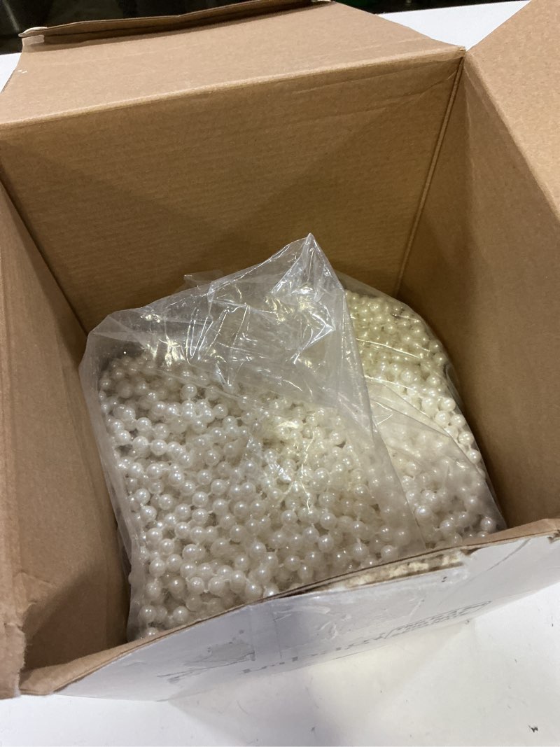 Condition photo showing Good Condition for inbagi 200 pcs pearl necklaces for women bulk ivory faux beaded necklace 7 mm 33 inch large pearl strand for 1920s party birthday wedding tea party bridal shower christmas decorations