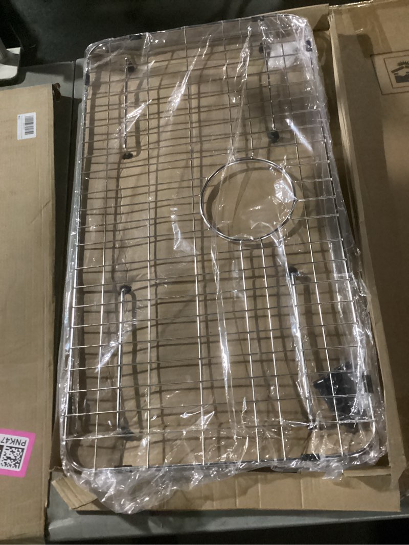 Condition photo showing Good Condition for ruvati 32-inch slope bottom offset drain reversible kitchen sink 16 gauge undermount - rvh7490
