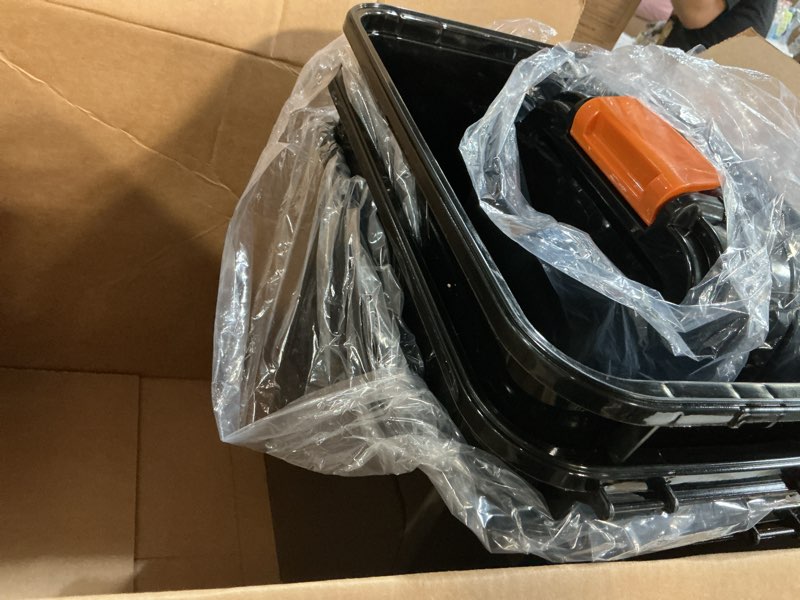 Condition photo showing Good Condition for Maxdot 3 Sets 22lb Dry Pellet Storage Bin Kit with Scoops and Labels Grill Accessories Wood Pellet Storage Containers with Flavor Stickers Airtight for Grill Pellets 3 20 L