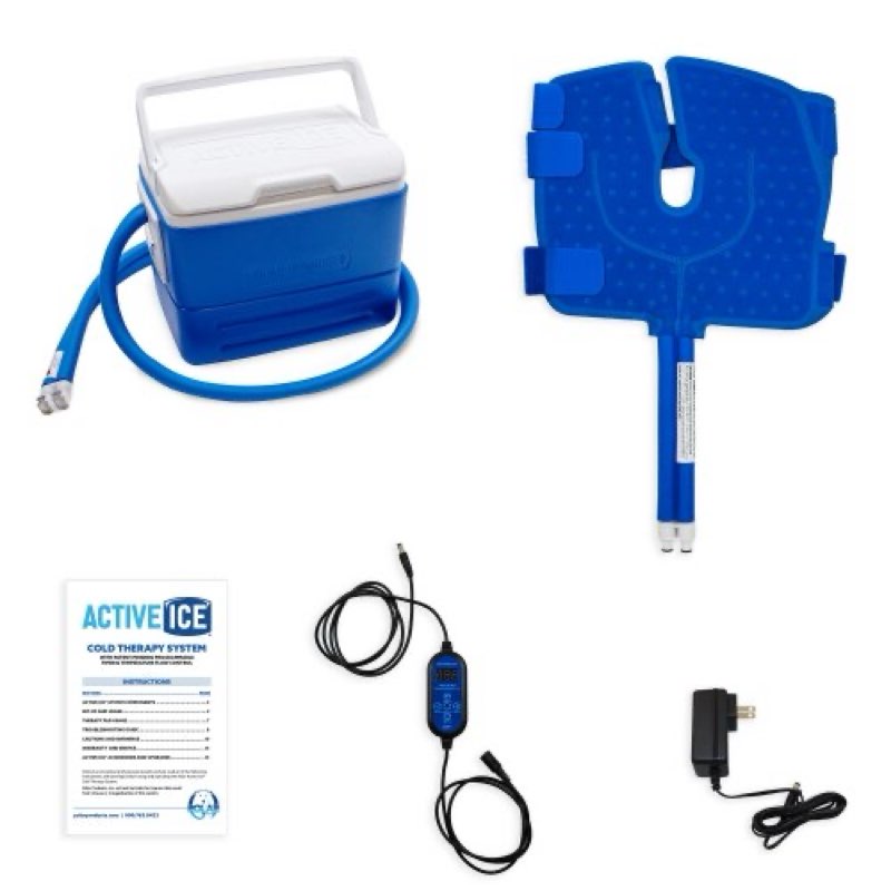 polar active ice® 3.0 knee & joint cold therapy system, 9-quart cooling reservoir