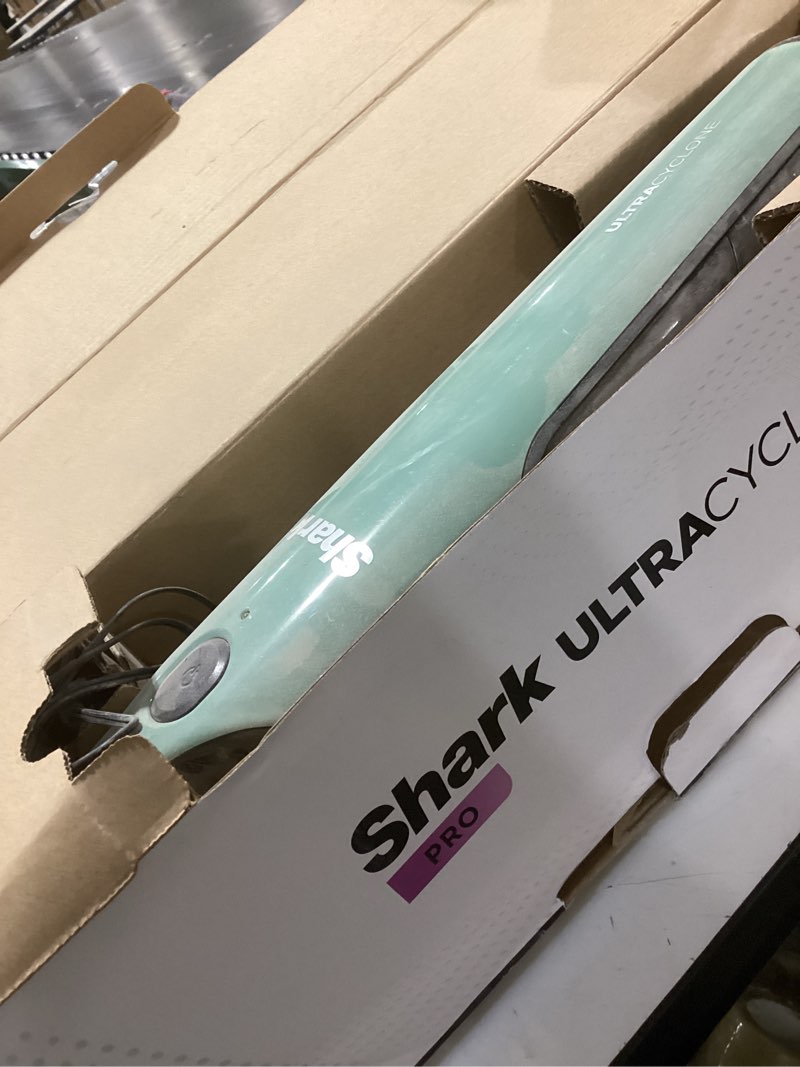 Condition photo showing As Is for shark ultracyclone pro cordless handheld vacuum, powerful suction, handheld vacuum for car & home, crevice tool, scrubbing brush, lightweight, xl dust cup, black/green, ch901