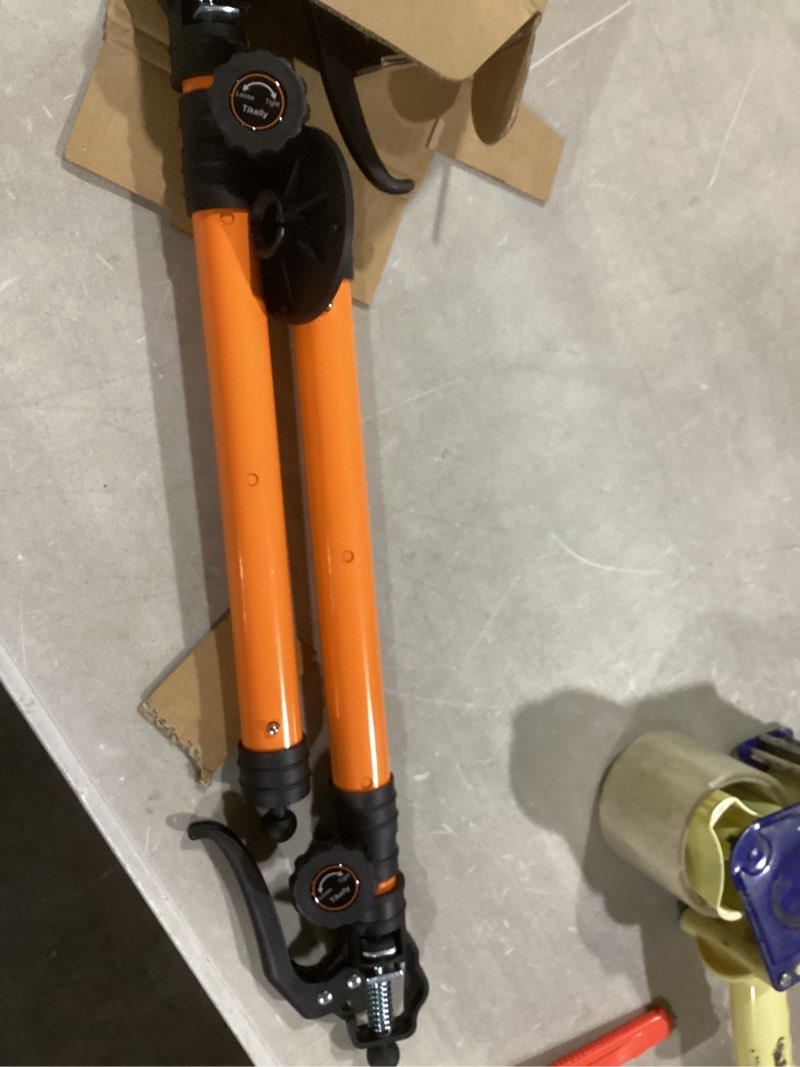 Condition photo showing Good Condition for cabinet jack for installing cabinet support rod 3rd hand support system adjustable support pole,extend from 19.29 inch to 43.30 inch,orange 2 pack 19.3"-43.3" | 2pcs