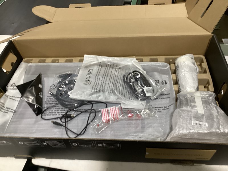 Condition photo showing As Is for powers on but screen doesnt msi mpg 321urx qd-oled, 32" 4k uhd quantum dot oled gaming monitor, 3840 x 2160, 0.03ms, 240hz, true black hdr 400, 90w usb type c, hdmi, dp port mpg 321urx qd-oled 32 inch 3840 x 2160 (4k) 240 hz