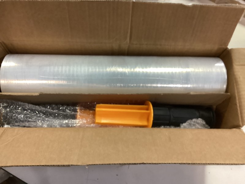 Condition photo showing Good Condition for TICONN Stretch Wrap Stretch Film Roll, 1000ft Industrial Strength 15 inch Wide Clear Plastic Wrap with Handles for Pallet Wrapping Shipping Moving 15''-1PK