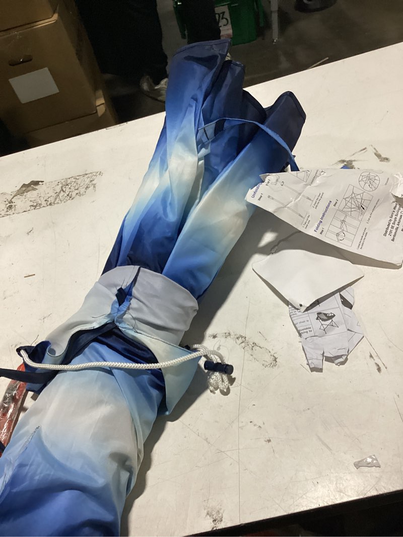 Condition photo showing Good Condition for member's mark beach umbrella (ombre)