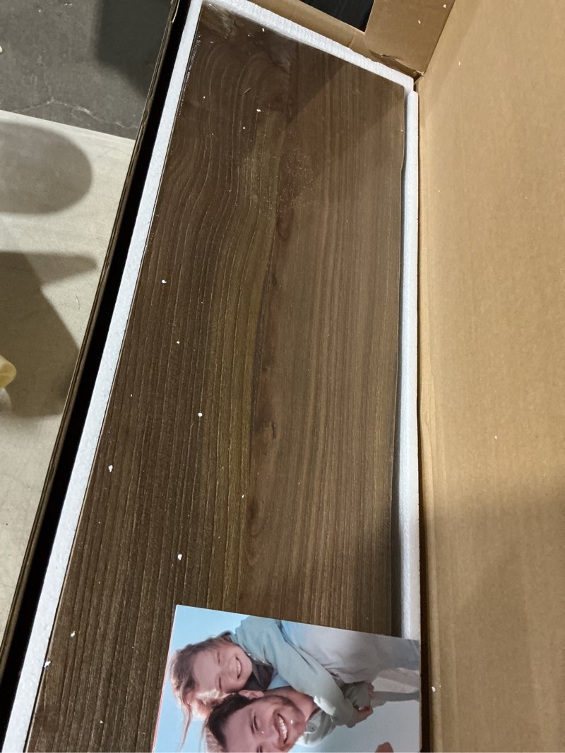 Condition photo showing Good Condition for live edge floating shelves set of 2, 24 inch solid elm wood wall shelves - invisible bracket mount for living room, bedroom, kitchen, bathroom | vintage rustic decor smoke vintage live edge, 24"l, 2packs