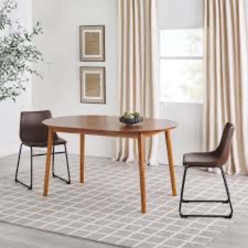 Linelle Solid Wood Extendable Dining Table