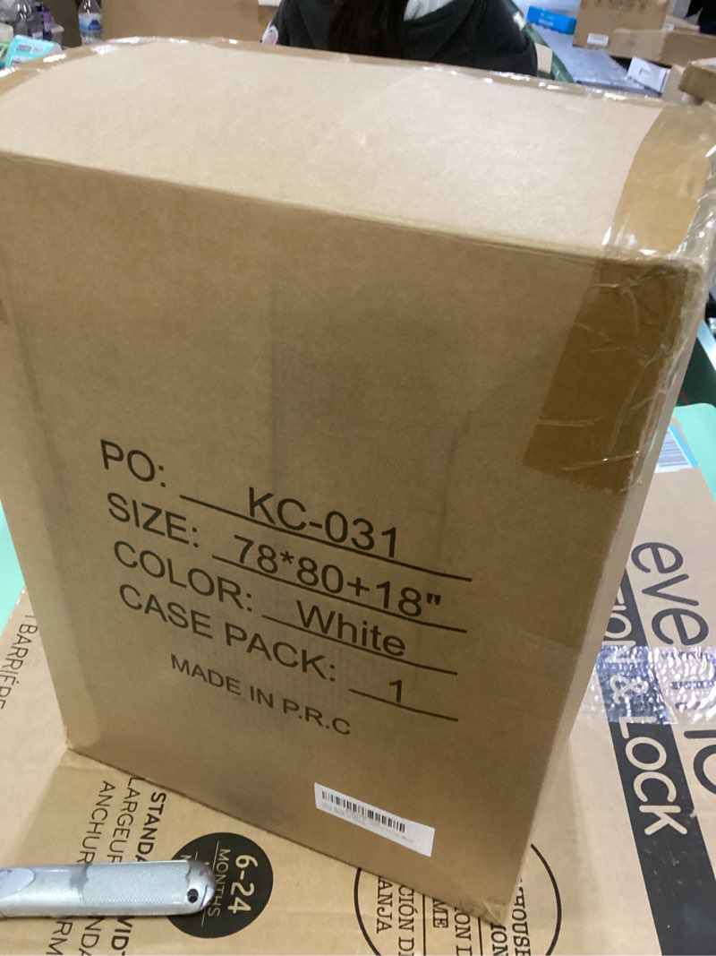 Condition photo showing New/Like New for CYMULA King Size Mattress Topper - Extra Thick Cooling Mattress Pad Cover for Back Pain - Soft Mattress Protector Firm Bed Topper Pillow Top with 8-21 Inch Deep Pocket 3D Snow Down Alternative Fill White King?78"x80"?