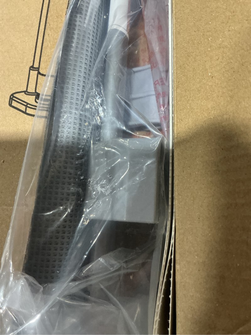 Condition photo showing As Is for Retractable Baby Gate for Stairs, 55" Wide Mesh Dog Gate Indoor, 34'' Tall Child Gate for Doorways, Hallways, Deck, Indoor Outdoor Pet Baby Safety Essentials for Home, Grey