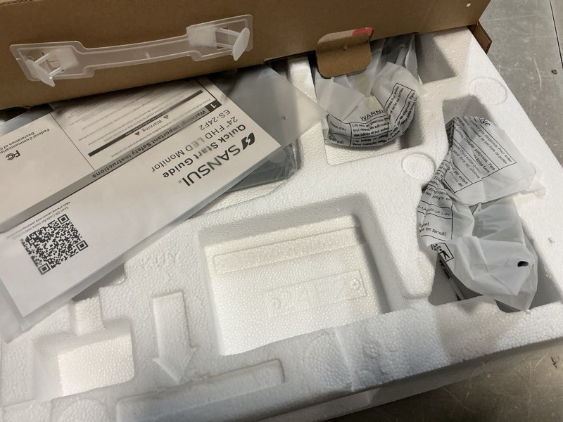 Condition photo showing New/Like New for SANSUI Monitor 24 Inch 100Hz PC Monitor, HDMI VGA Ports VESA Mount, FHD Computer Monitor Ultra-Slim Ergonomic Tilt Eye Care for Home Office (ES-24F2, HDMI Cable Included) 24 inch 100Hz FHD 100Hz Monitor