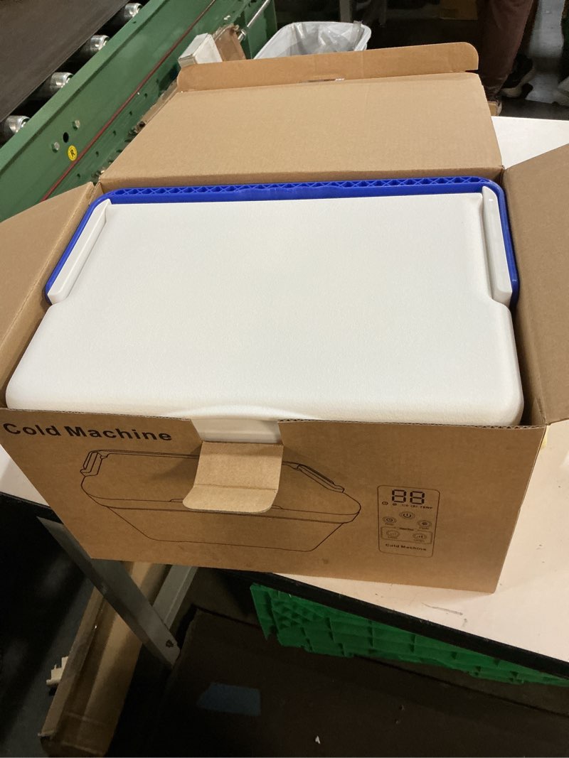 Condition photo showing Good Condition for Cold Therapy Machine, Built-in 3000mAh Battery, Cold Therapy for Knee Replacement, Ice Machine for Knee After Surgery, Cryotherapy Systems Suitable for Home use, Blue 8.5qt+knee