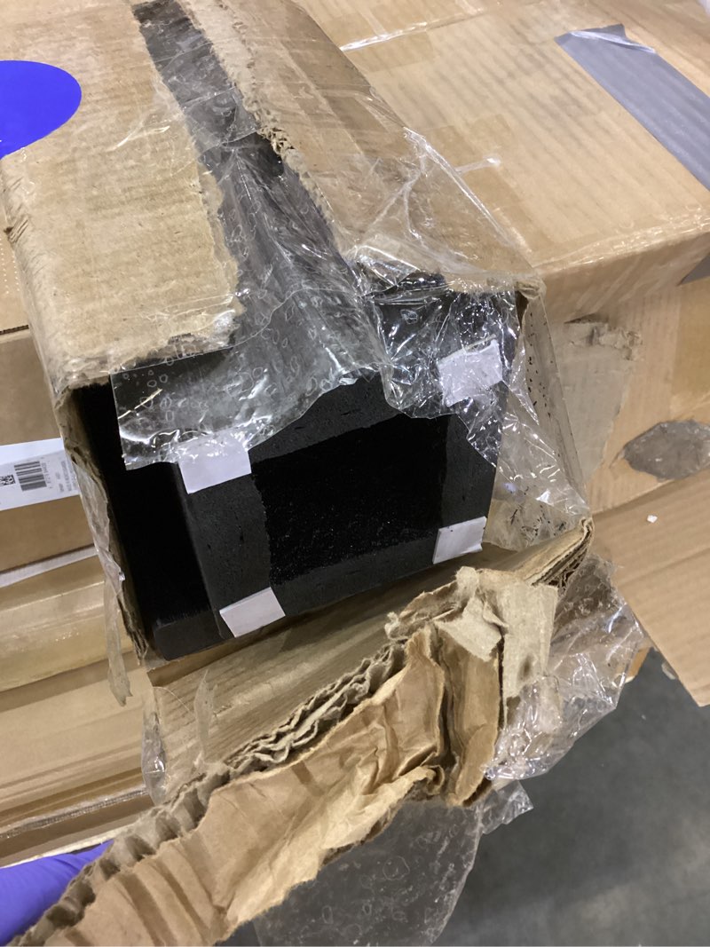 Condition photo showing As Is for Hazelton Side-by-Side Mailbox Post, Black