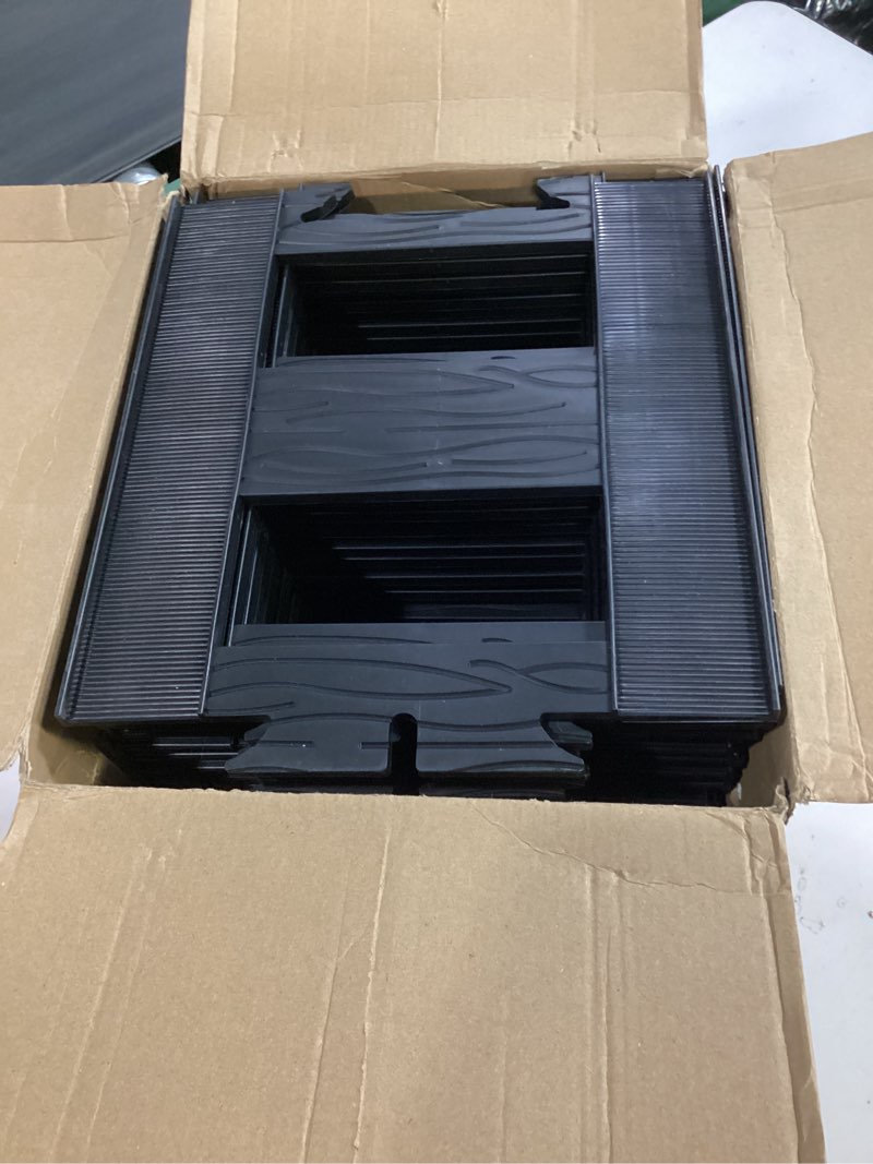 Condition photo showing Good Condition for patelai 24 pcs plastic straight tracks for electric ride on train and carriages, 9.1 x 9.4 inches, connected with curved tracks for electric o gauge train railroad accessories christmas tree middle